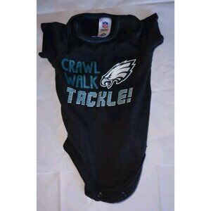 PHILADELPHIA EAGLES gerber Size 0-3 Mos. one Piece CRAWL WALK TACKLE.......A1